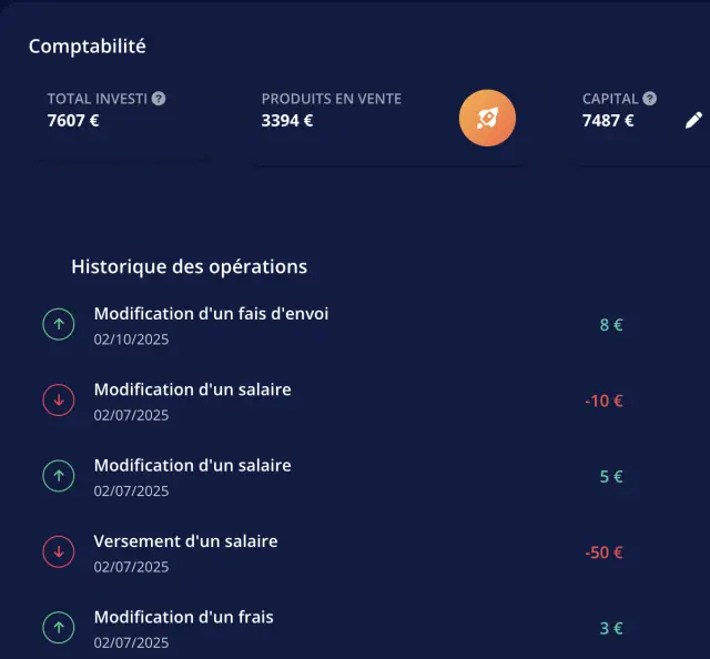 Suivi de trésorerie et des transactions dans Trakey